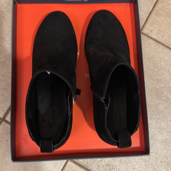 Aerosoles Women's Black Suede Spencer Boots Size 8.5 Wide - Picture 5 of 9